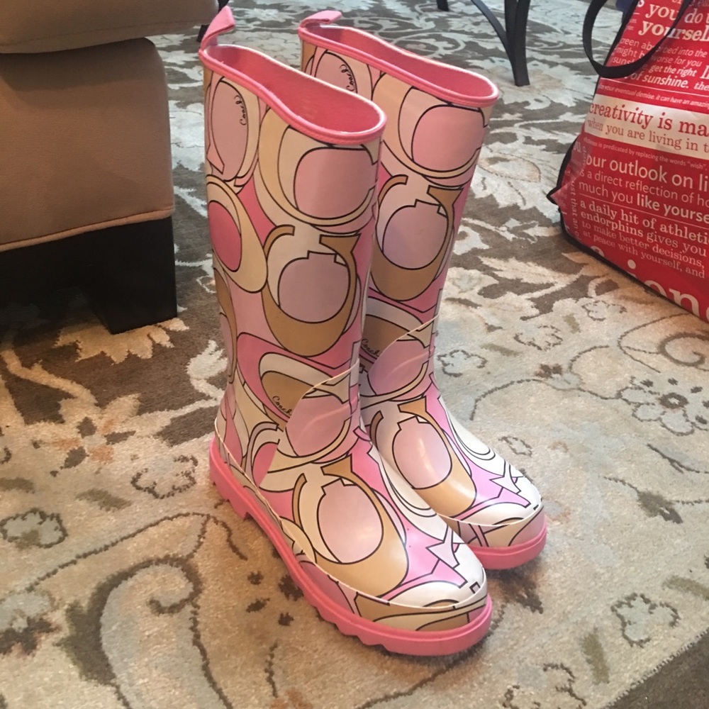 Size 7 Coach Rainboots